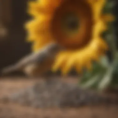 Sunflower Seeds: A Delight for Birds Birds enjoying sunflower seeds in a natural setting.