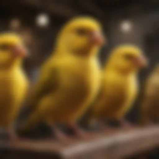 Variety of canary breeds