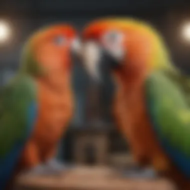 Building Bonds with Your Feathered Friend A parrot interacting with its owner