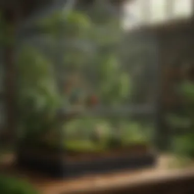 Ideal Habitat for Pet Birds A lush, green environment illustrating the concept of an ideal habitat for pet birds.