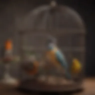 Diverse Types of Bird Cages Various types of bird cages showcasing different materials and styles.