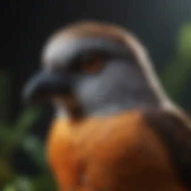Diverse Bird Species and Their UV Requirements Variety of bird species with different UV light needs