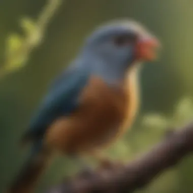 Capturing the Melody: The Joy of Pet Bird Vocalization A pet bird enthusiast observing and recording their pet's unique songs