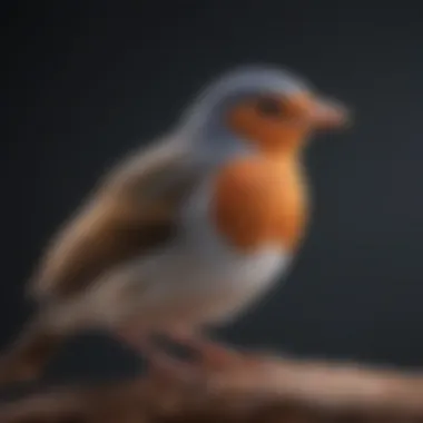 Recognizing Avian Stress Responses Bird displaying stress signals in response to handling