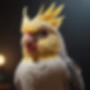 Cockatiel Calling A cockatiel displaying its crest while calling