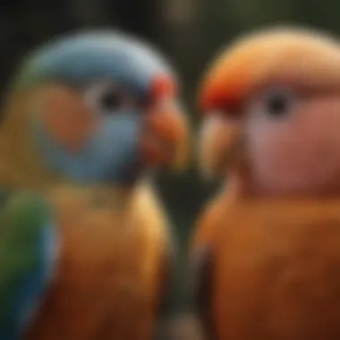 Understanding Bird Body Language Illustration of bird body language during interaction