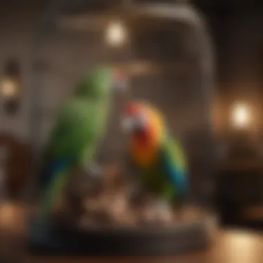 Investing in Quality Habitats for Parrots Luxurious birdcage setup for a parrot