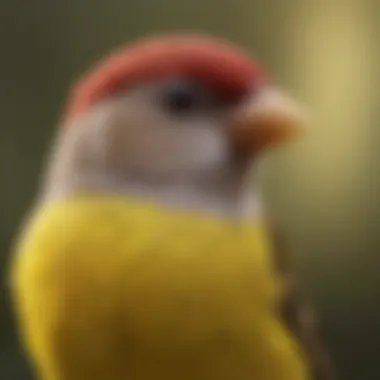 A vibrant array of different finch species showcasing their unique colors and patterns.