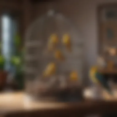 Ideal Cage Placement Well-designed medium size bird cage in a bright living space