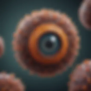 Illustration of a monkeypox virus particle, highlighting its structure.