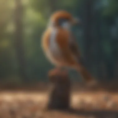 Understanding Avian Behavior: Species Postures Illustration of different bird species in their natural postures