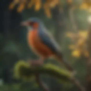 Evolutionary Pathways of Avian Species Evolutionary tree showcasing bird lineage