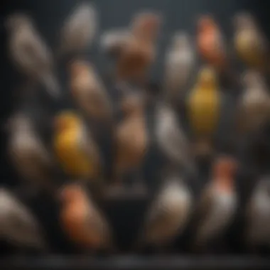 Taxonomic Hierarchy of Birds A detailed diagram illustrating the taxonomic hierarchy of birds