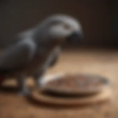 A bowl of seeds that African Grey Parrots enjoy