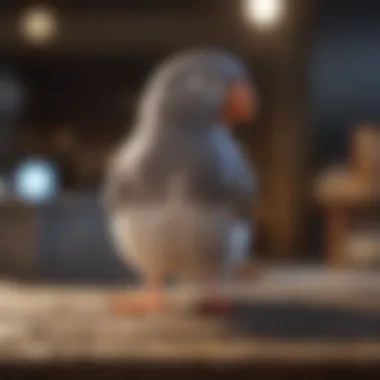 Ensuring Safety and Well-being for Pet Birds A pet bird in a safe and secure environment