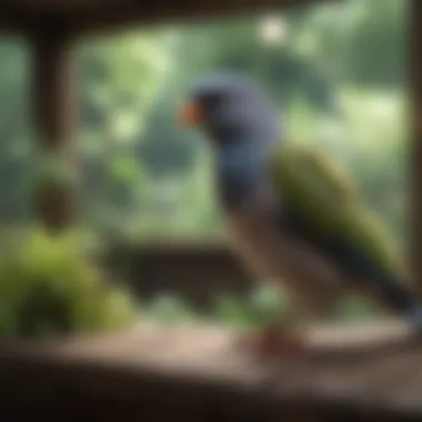 Creating the Perfect Environment for Avian Learning A serene aviary environment