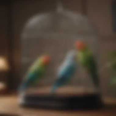 Stylish and Functional Parakeet Cage Elegant parakeet cage design with stand