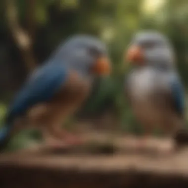 A serene interaction between a bird and its owner