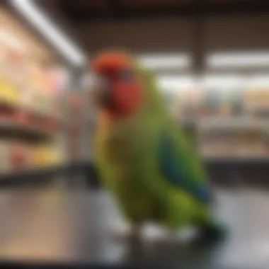 Exploring Local Pet Stores for Parakeets Colorful parakeets in a local pet store